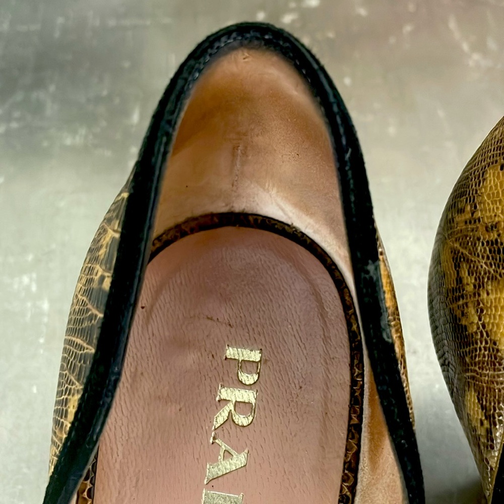 Prada Python Kitten Heels - image 3